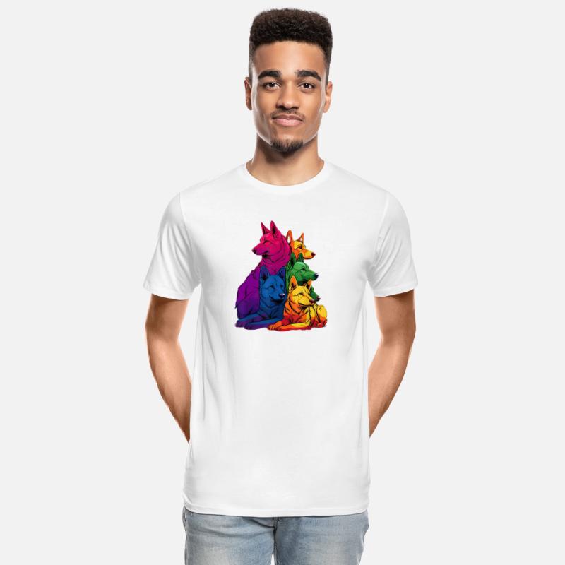 Colorful LGBT Pride German Shepherd Dog Pile