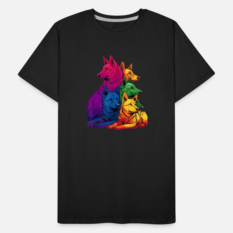 Colorful LGBT Pride German Shepherd Dog Pile