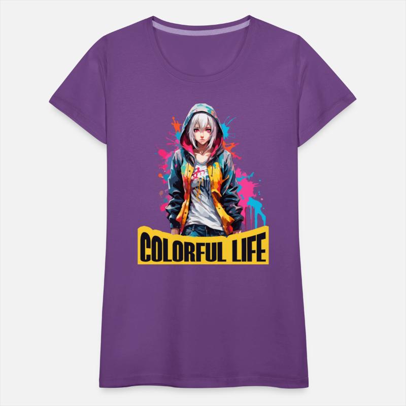 Colorful life anime girl