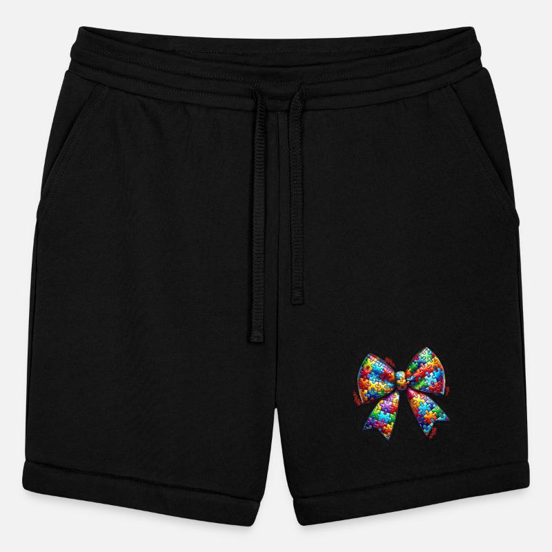 Colorful Puzzle Bow Autism Awareness