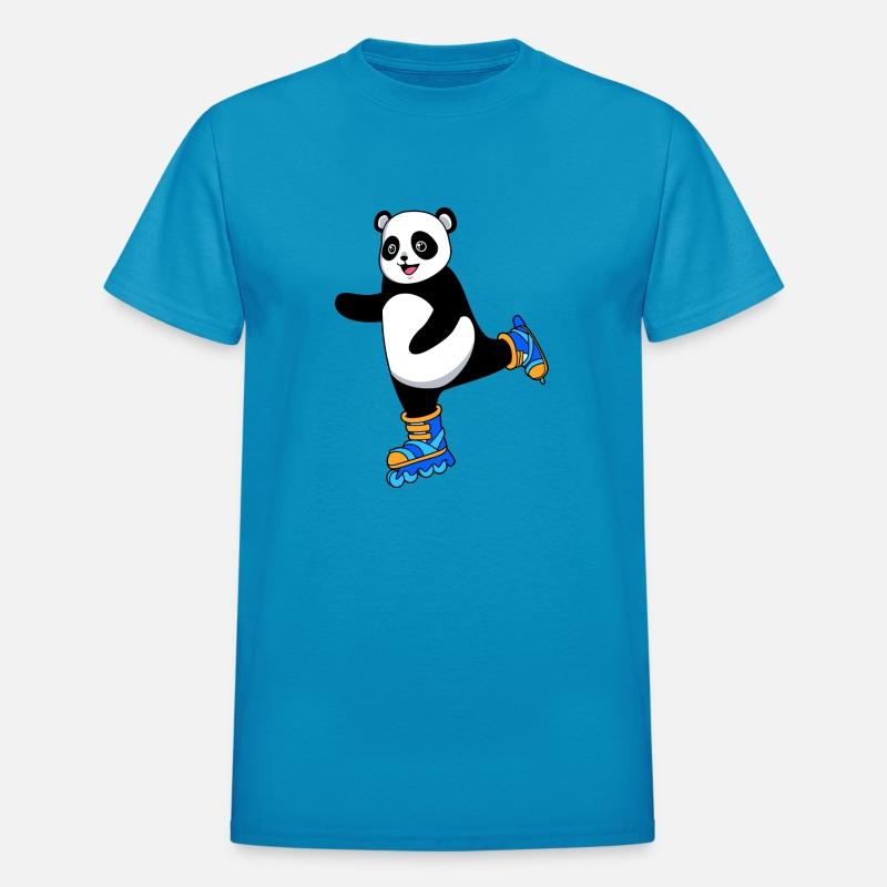 Comic Panda On Inline Skates