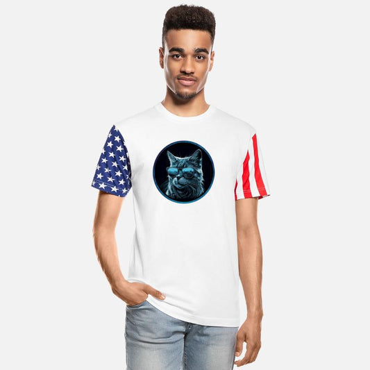 Cool blue Cat with Sunglasses