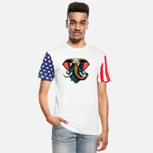 Cooler Hipster Elephant Face Mustache Bart