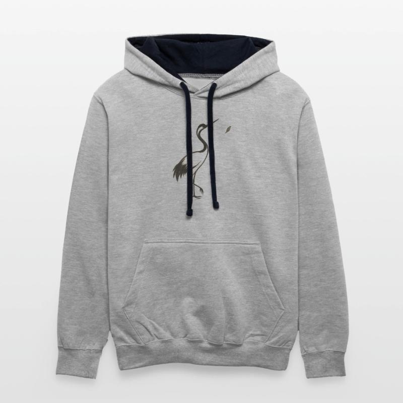 Crane & Petal – Minimalist Ink Bird Design