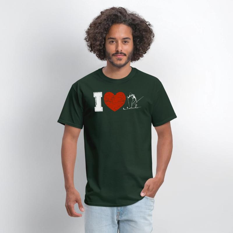 Cross Skiing I Love Skiing XC Skier Ski Vacation