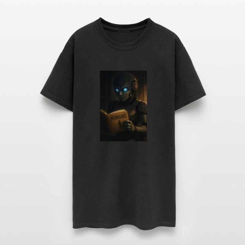 Curious Robot Reading About Humans