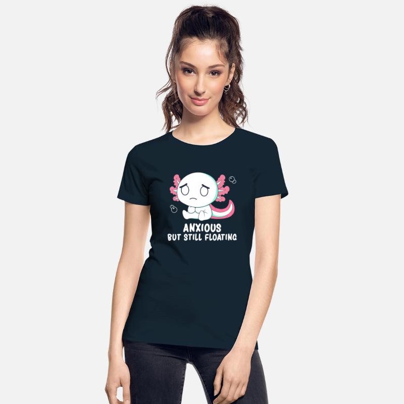 Cute Anxious Axolotl Socially Awkward Walking Fish