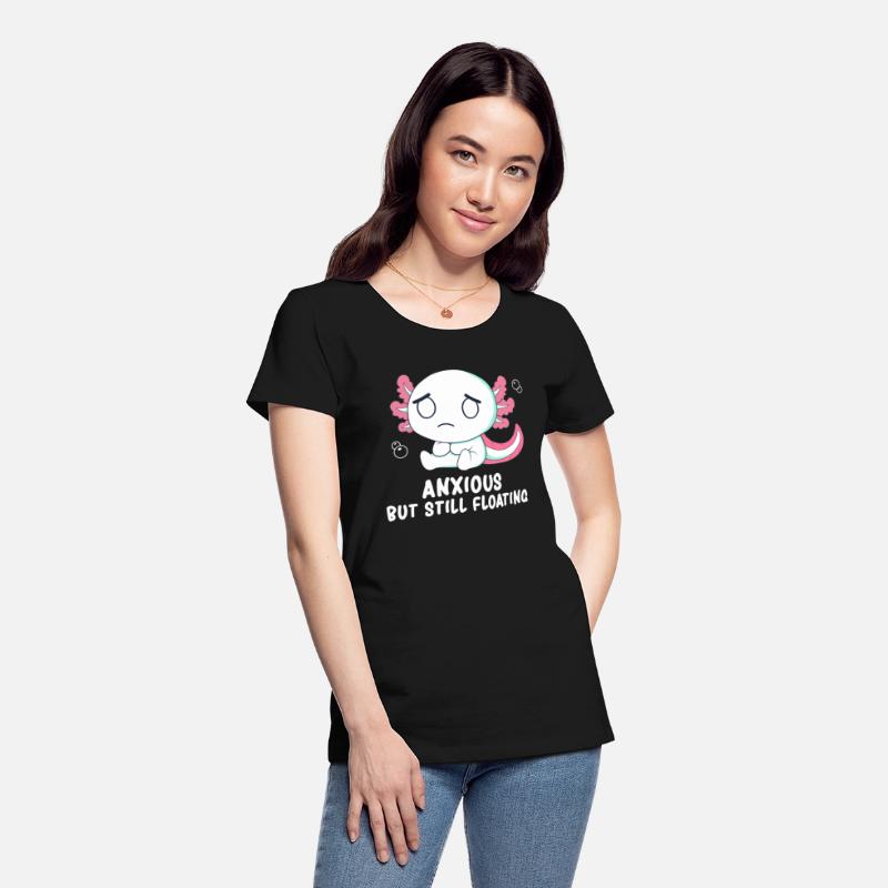 Cute Anxious Axolotl Socially Awkward Walking Fish