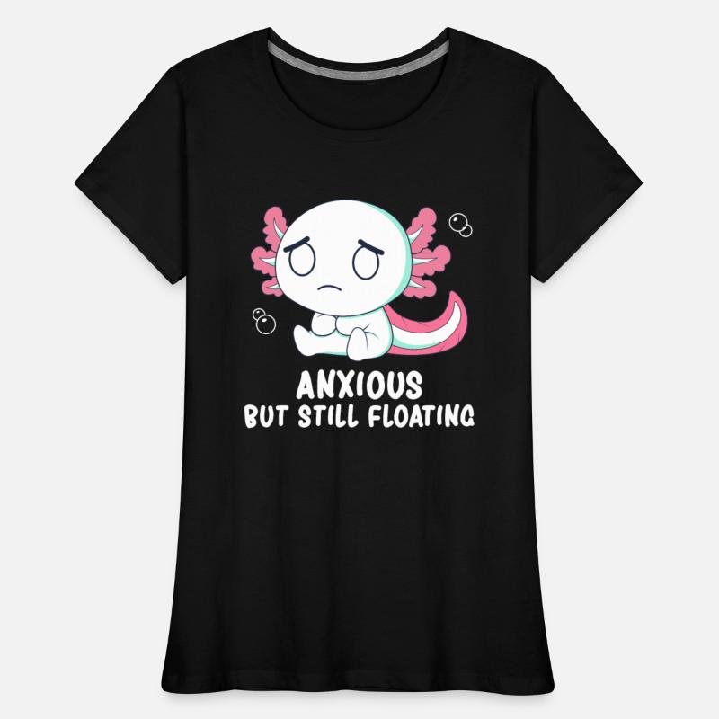 Cute Anxious Axolotl Socially Awkward Walking Fish