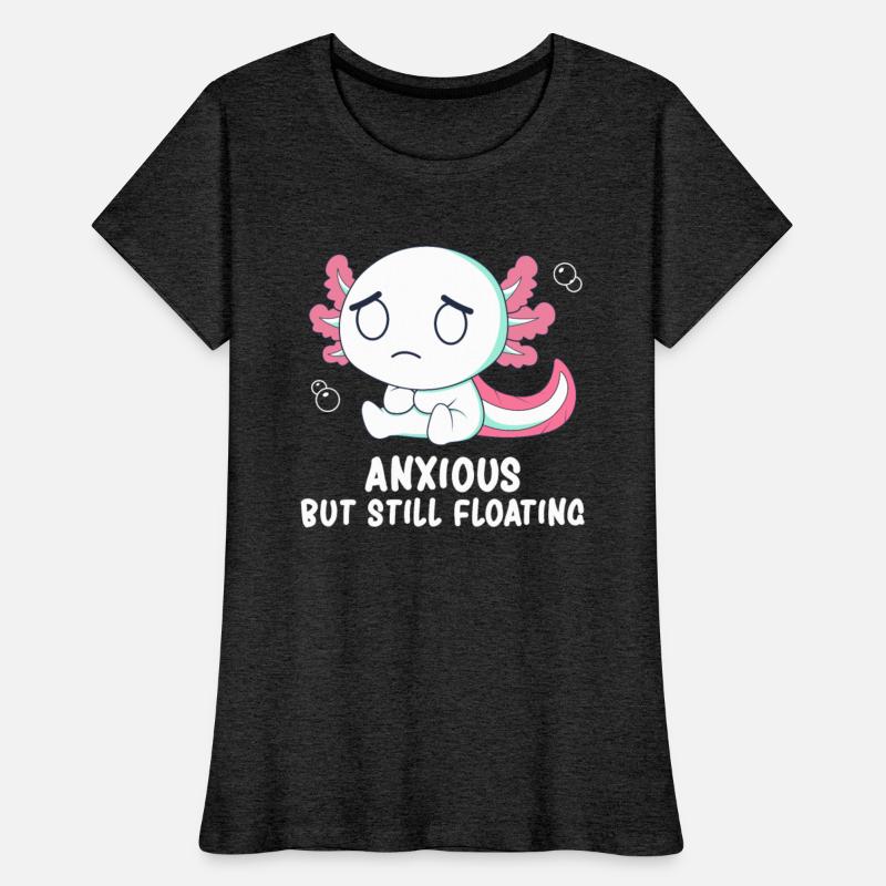 Cute Anxious Axolotl Socially Awkward Walking Fish