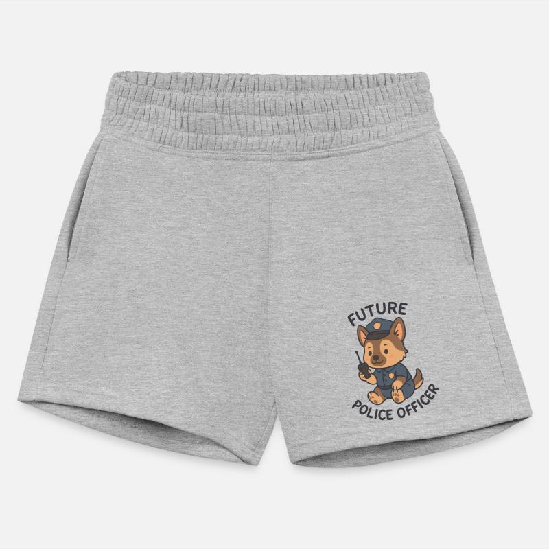 Cute Dog Future Police Officer Theme