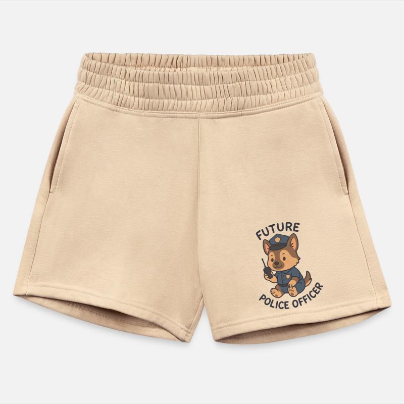 Cute Dog Future Police Officer Theme