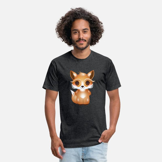 cute fox in kawaii comic style