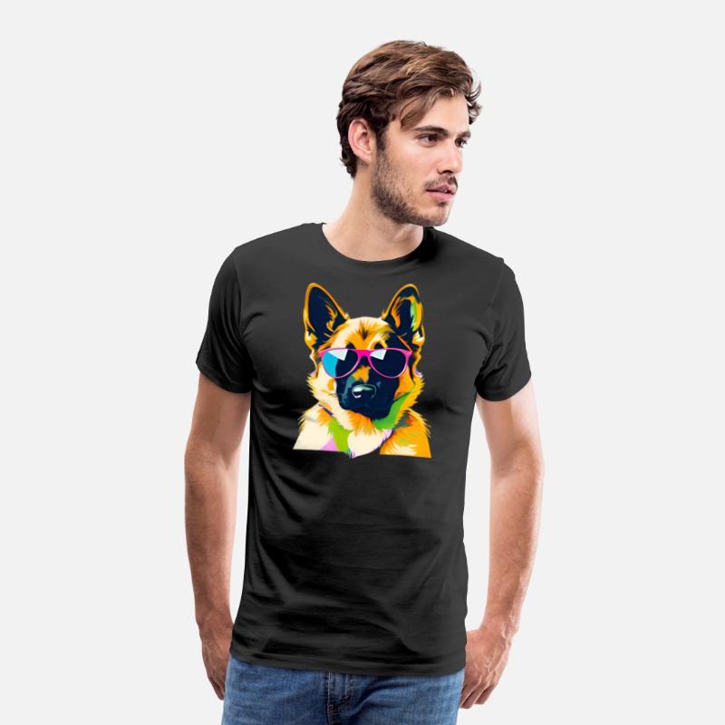 Cute German Shepherd Pop Art Design
