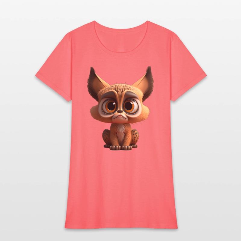 Cute little lynx comic character