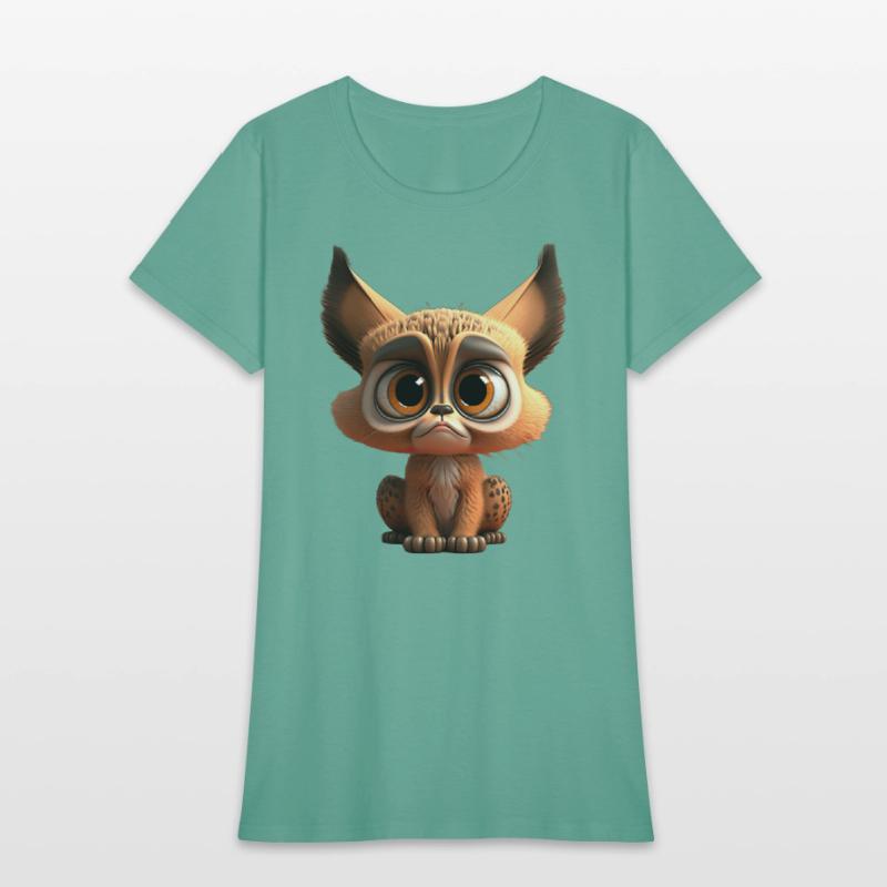 Cute little lynx comic character