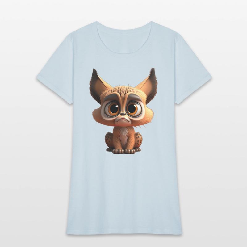 Cute little lynx comic character