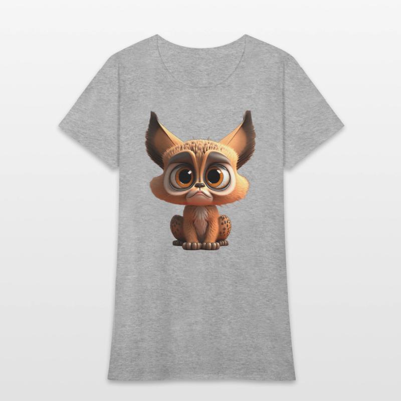 Cute little lynx comic character