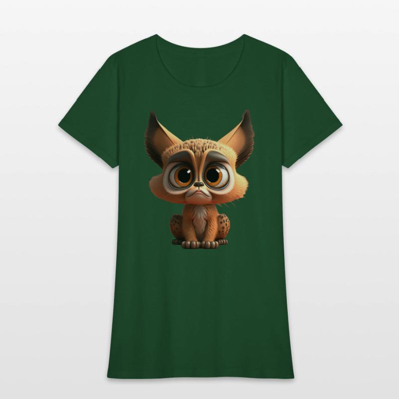 Cute little lynx comic character