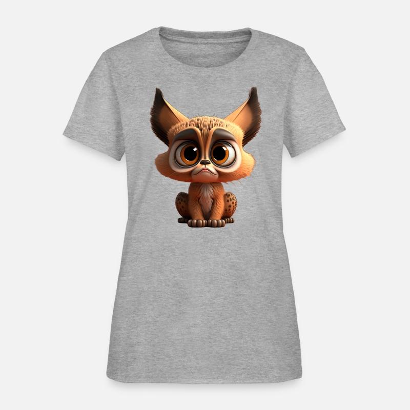 Cute little lynx comic character