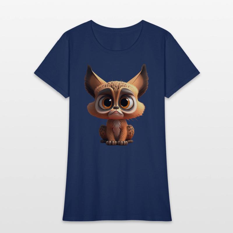 Cute little lynx comic character