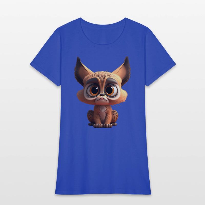 Cute little lynx comic character