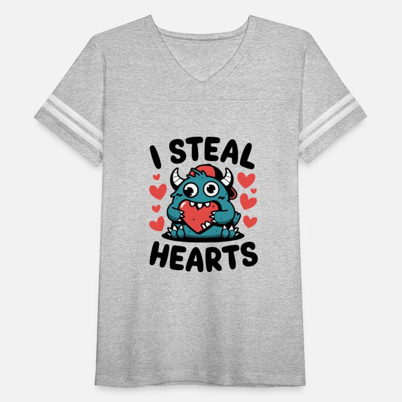 Cute Monster Valentine's I Steal Hearts cartoon