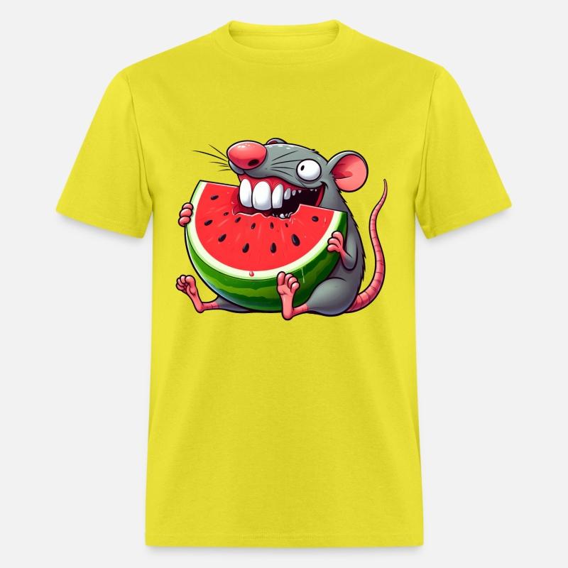 Cute mouse watermelon summer whimsical quirky