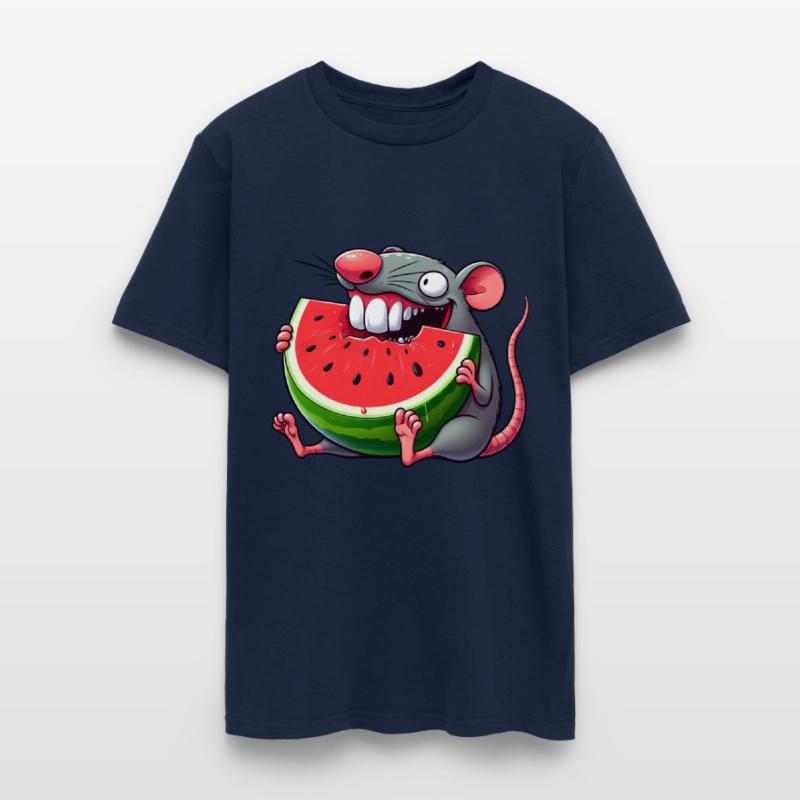 Cute mouse watermelon summer whimsical quirky