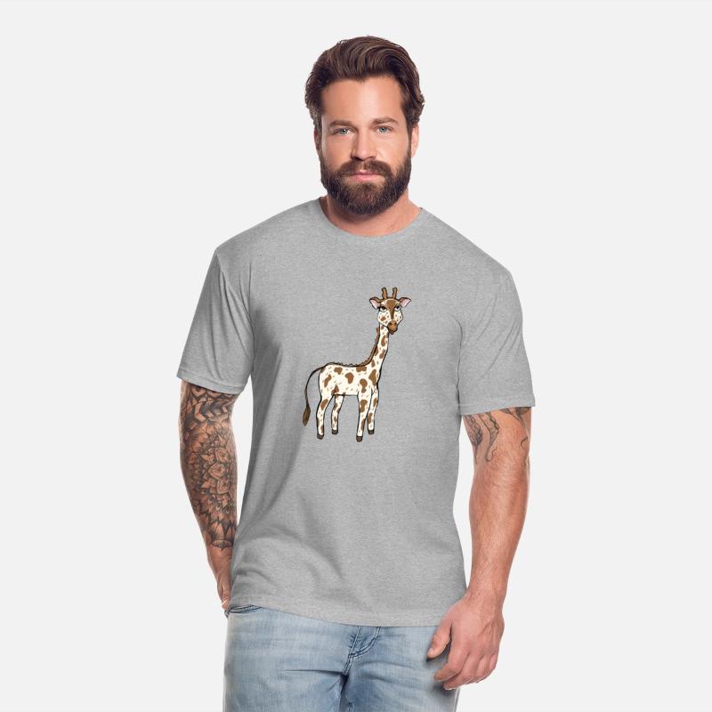 cute tall giraffe living the high life and smiling