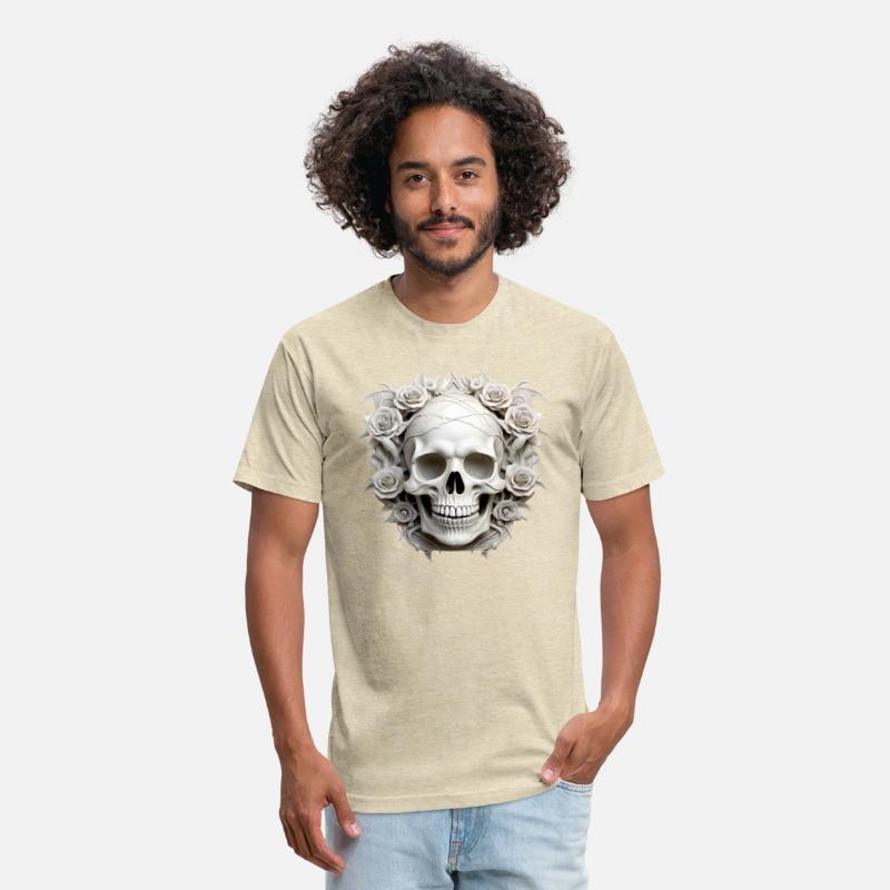 Dark Gothic Skull Roses Art Graphic Fashion