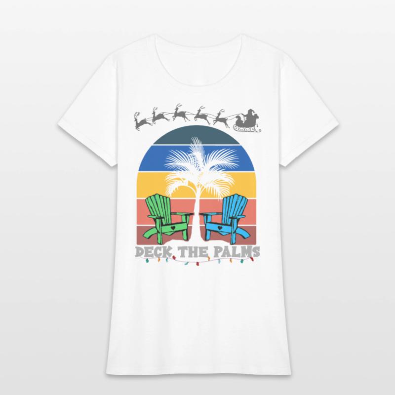 Deck The Palms Hawaii Beach Summer Holiday