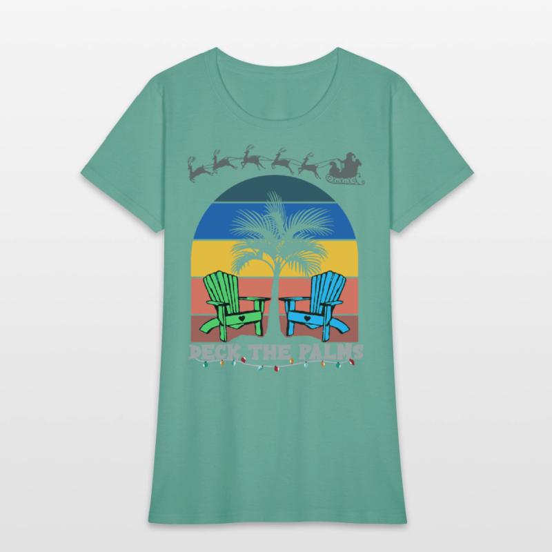 Deck The Palms Hawaii Beach Summer Holiday