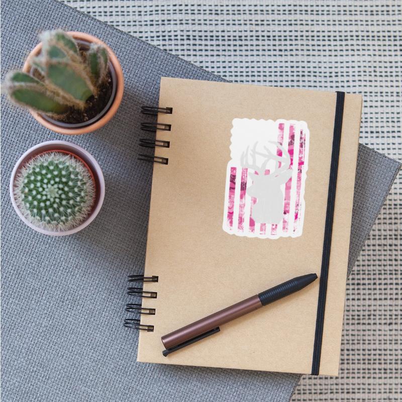 Deer Hunting Camo Pink Camouflage American Flag