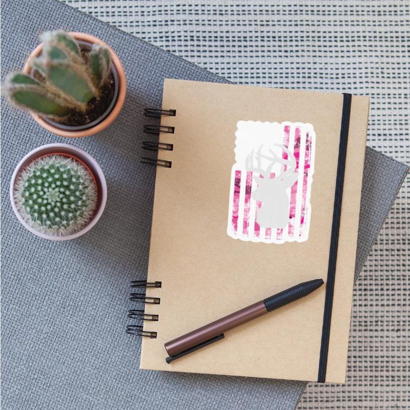 Deer Hunting Camo Pink Camouflage American Flag