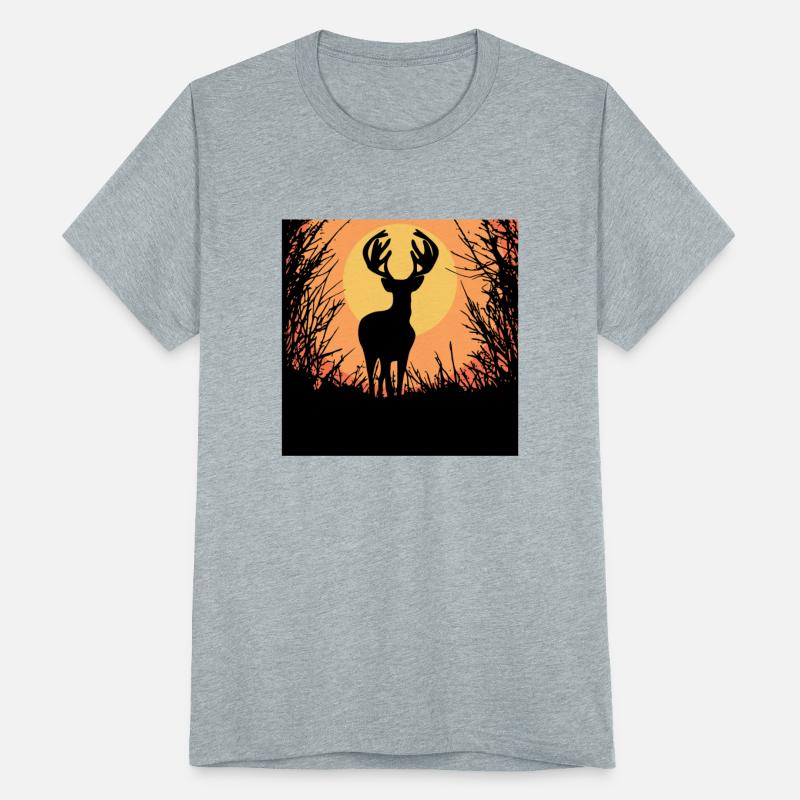 Deer Sunset in the woods