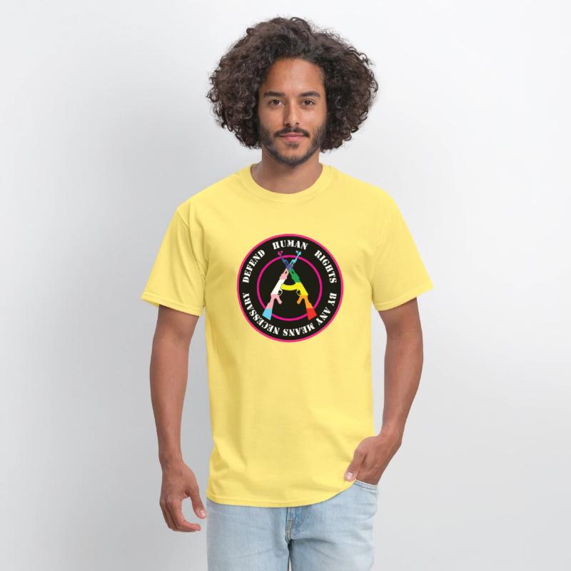 Defend Human Rights w Gay amp Trans Flag Colors