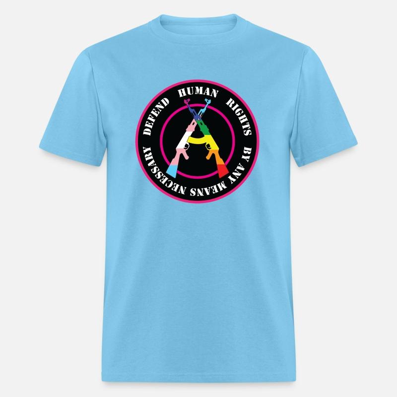 Defend Human Rights w Gay amp Trans Flag Colors