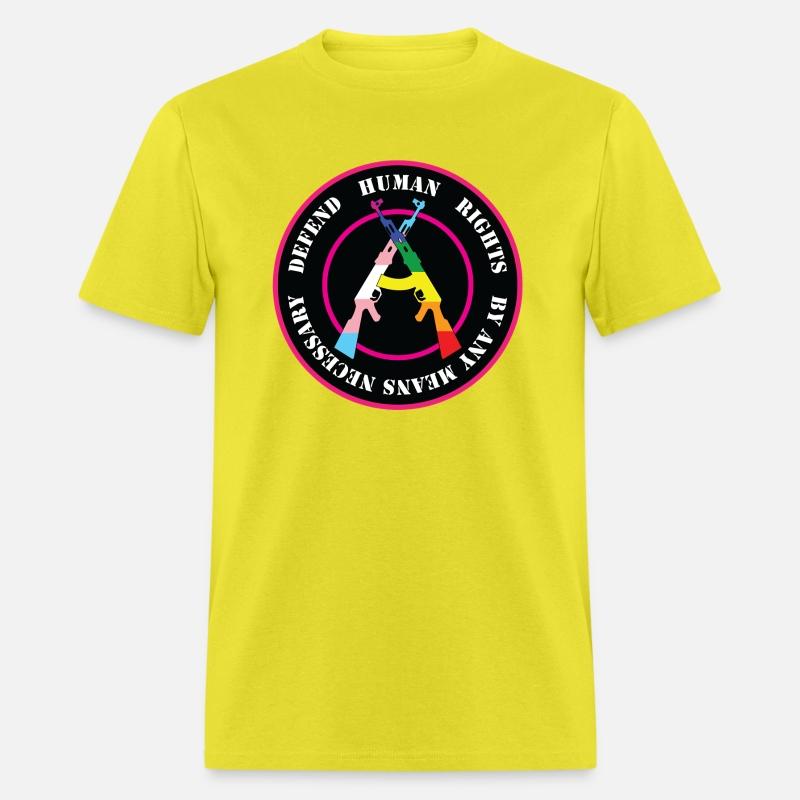 Defend Human Rights w Gay amp Trans Flag Colors