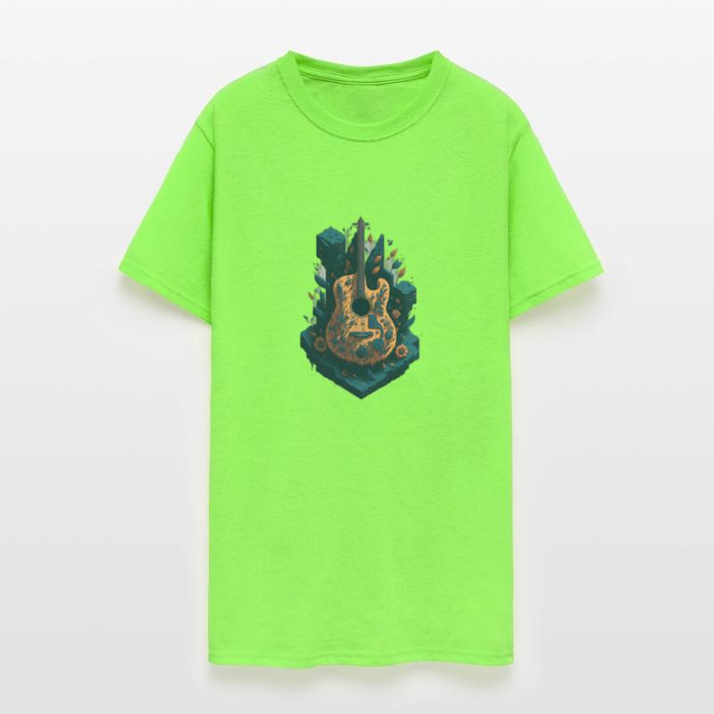 Detailed guitar flowers