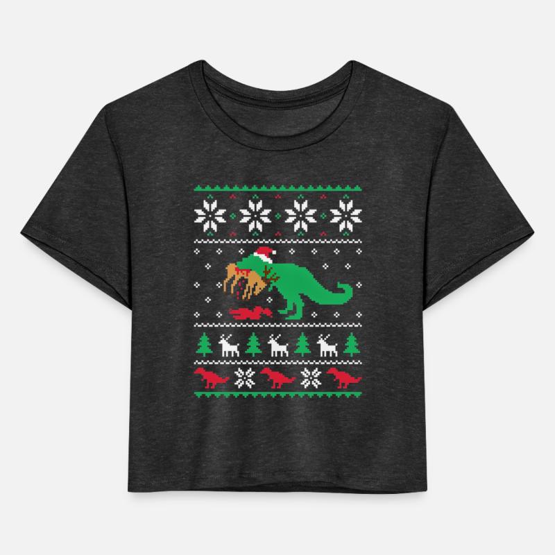Dinosaur Ugly Christmas Old Gamer Funny Gift