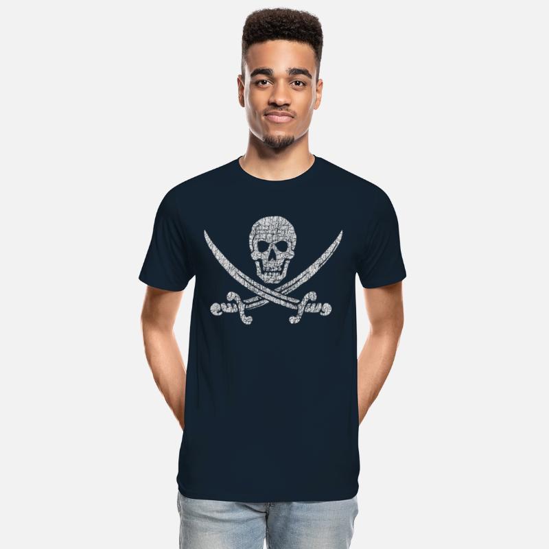 Distressed Jolly Roger - Classic Pirate Flag