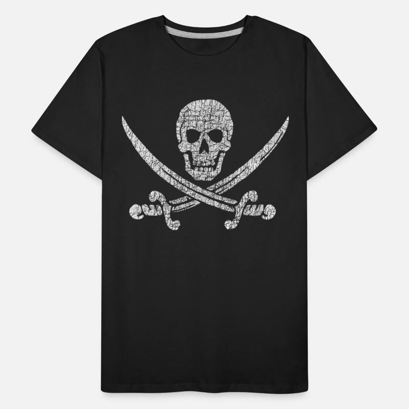 Distressed Jolly Roger - Classic Pirate Flag