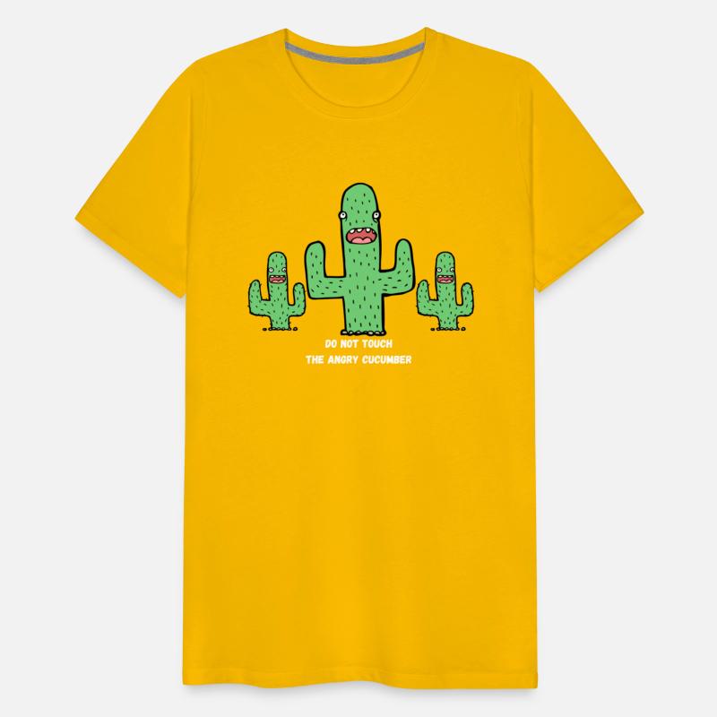 Do not touch the angry cucumber