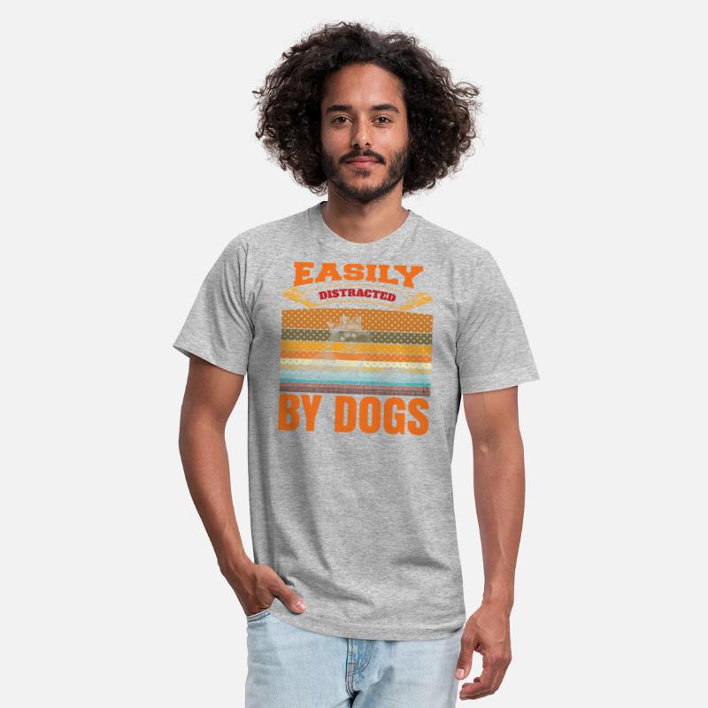 Easily Distracted By Dogs Lover Funny