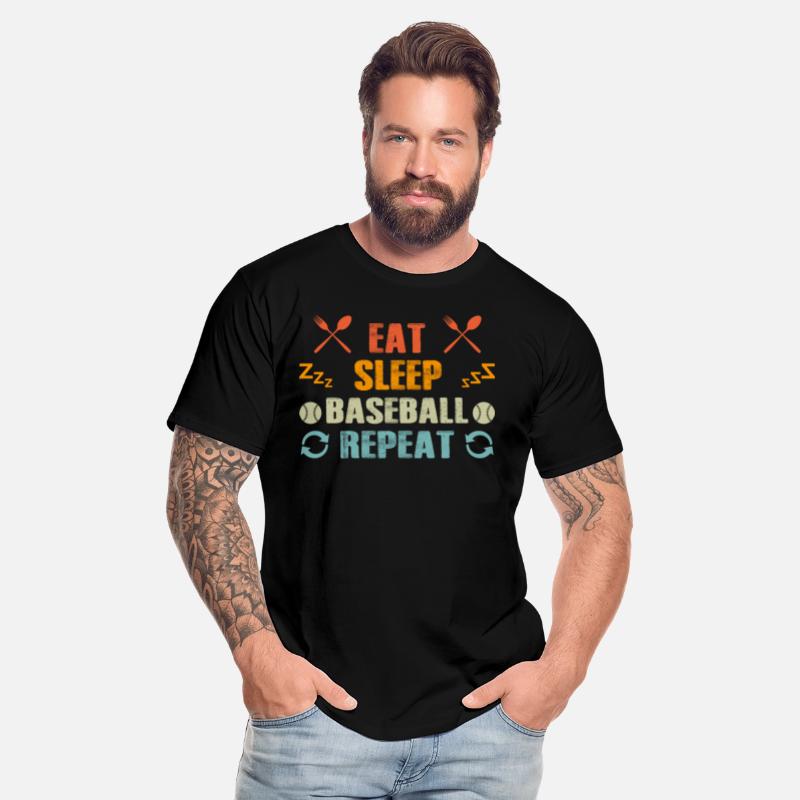 Eat Sleep Baseball Repeat Funny Vintage Baseball
