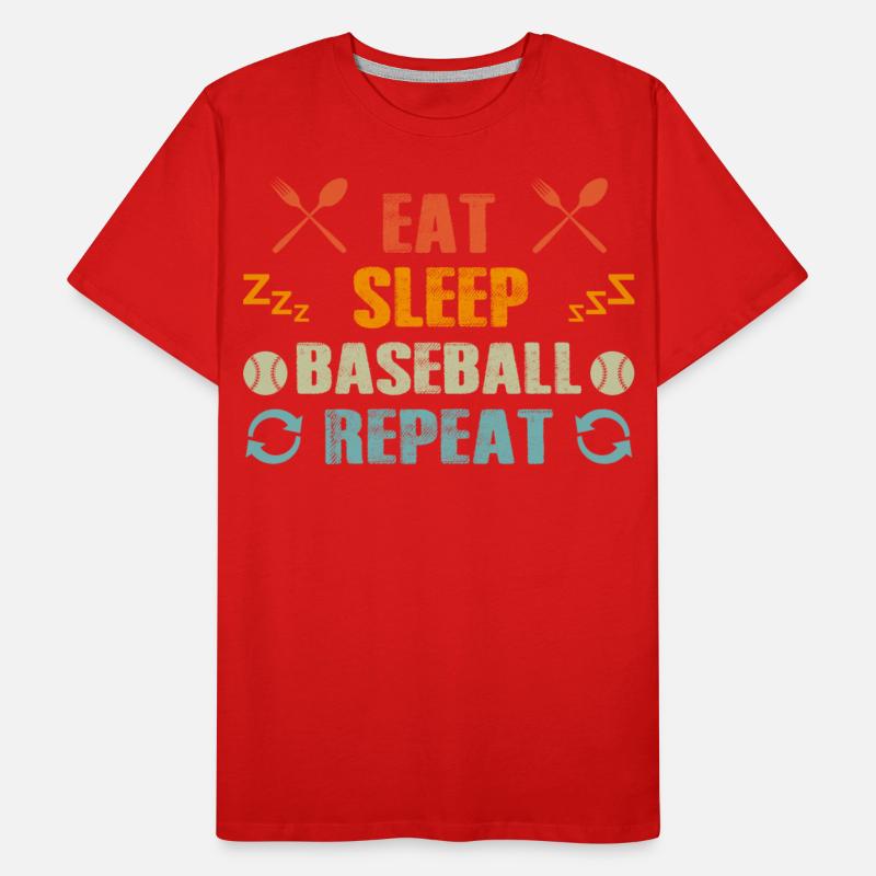 Eat Sleep Baseball Repeat Funny Vintage Baseball
