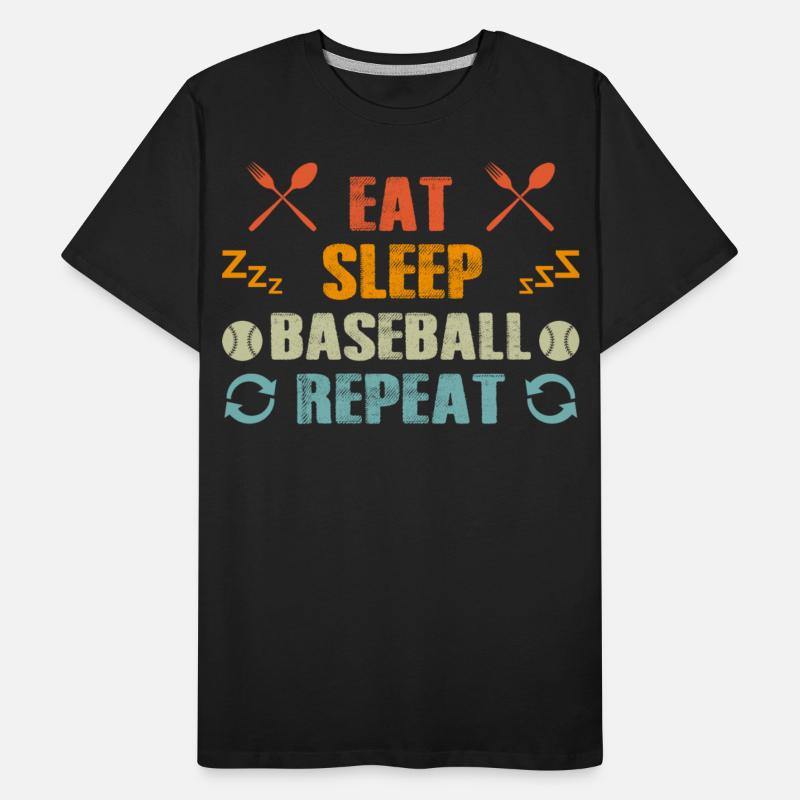 Eat Sleep Baseball Repeat Funny Vintage Baseball