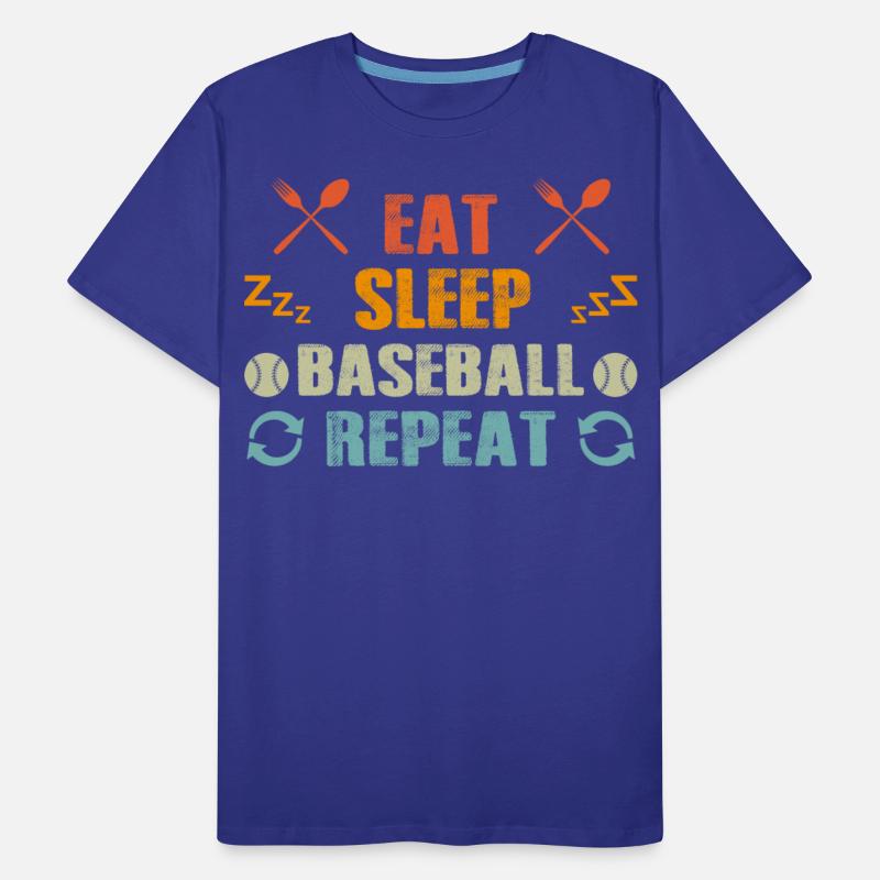 Eat Sleep Baseball Repeat Funny Vintage Baseball