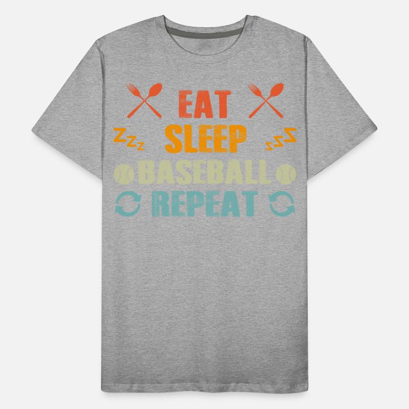 Eat Sleep Baseball Repeat Funny Vintage Baseball